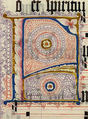 Manuscript Leaf with Initial F, from an Antiphonary, Tempera, ink, and metal leaf on parchment, German