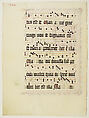 Manuscript Leaf with Initial F, from an Antiphonary, Tempera, ink, and metal leaf on parchment, German