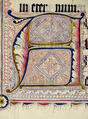 Manuscript Leaf with Initial A, from an Antiphonary, Tempera, ink, and metal leaf on parchment, German