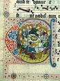 Manuscript Leaf with Initial C, from a Gradual, Tempera, ink, and metal leaf on parchment, German