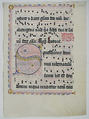 Manuscript Leaf with Initial S, from an Antiphonary, Tempera, ink, and metal leaf on parchment, German