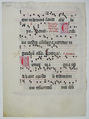 Manuscript Leaf with Initial F, from an Antiphonary, Tempera, ink, and metal leaf on parchment, German