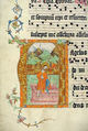 Manuscript Leaf with Initial A, from a Gradual, Tempera, ink, and metal leaf on parchment, German