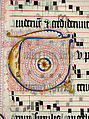 Manuscript Leaf with Initial T, from an Antiphonary, Tempera, ink, and metal leaf on parchment, German