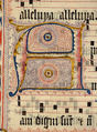 Manuscript Leaf with Initial A, from an Antiphonary, Tempera, ink, and metal leaf on parchment, German