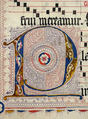 Manuscript Leaf with Initial P, from an Antiphonary, Tempera, ink, and metal leaf on parchment, German