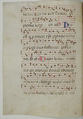 Bifolium from an Antiphonary, Tempera, ink, and metal leaf on parchment, Italian