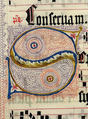 Manuscript Leaf with Initial S, from an Antiphonary, Tempera, ink, and metal leaf on parchment, German