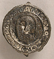 Badge with Head of Christ, Tin/lead alloy, British