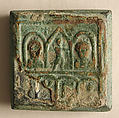 Copper-Alloy Balance Weight with Figures in an Architectural Setting, Copper alloy, Byzantine