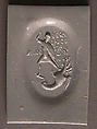 Intaglio with Saint Theodore Teron Slaying a Many-Headed Dragon, Agate, Byzantine