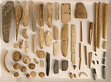 Ivory Fragments, Ivory, wood, and glass, Coptic