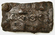 Counter Plate of a Belt Buckle, Iron, silver overlay, Frankish or Burgundian