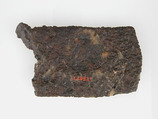 Belt Plate, Iron, silver inlay, Frankish