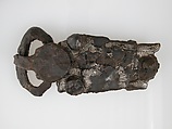 Belt Buckle Tongue, Iron, silver inlay, Frankish
