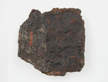 Belt Plate Fragment, Iron, silver inlay, bronze nails, Frankish