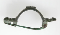 Bow Brooch, Champlevé enamel, bronze, traces of silver, Roman