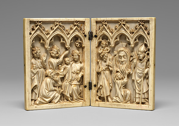 Diptych with the Adoration of the Magi and the Vera Icon (True Image) by Anonymous