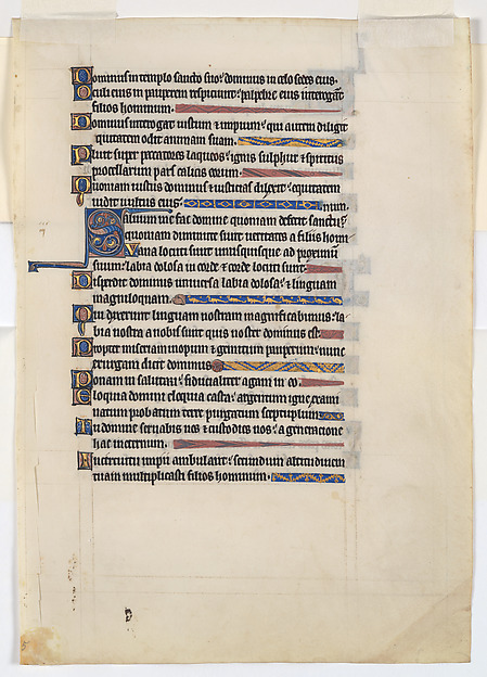 Manuscript Leaf from a Royal Psalter