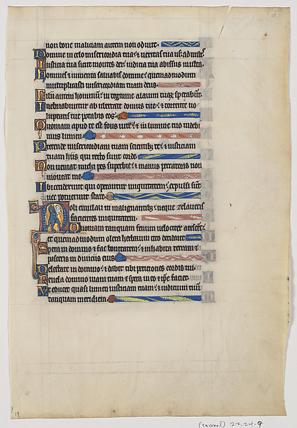 Manuscript Leaf from a Royal Psalter