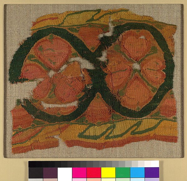 Fragment of a Band with a Floral Motif