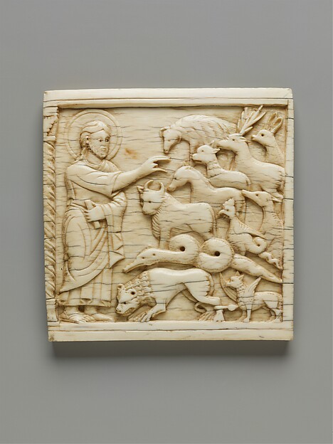 Plaque with God Creating the Animals, 1084