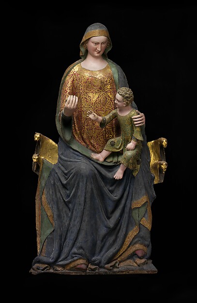 Enthroned Virgin and Child, mid-14th century