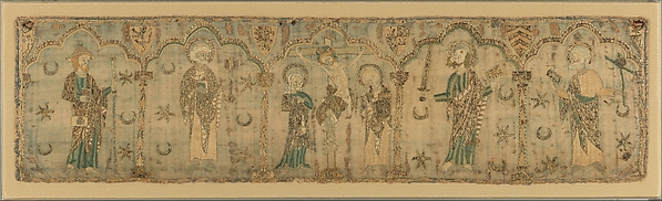 Crucifixion flanked by Saints