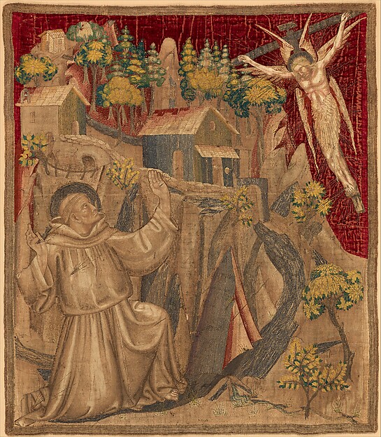 Textile with Saint Francis Receiving the Stigmata by an unrecorded maker, The Metropolitan Museum of Art