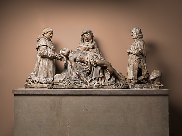 Pietà with Donors by Anonymous