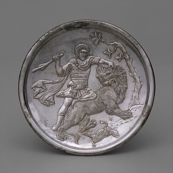 Plate with David Slaying a Lion by Anonymous
