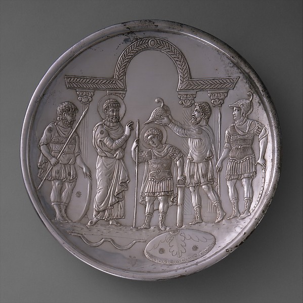 Plate with the Arming of David by Anonymous