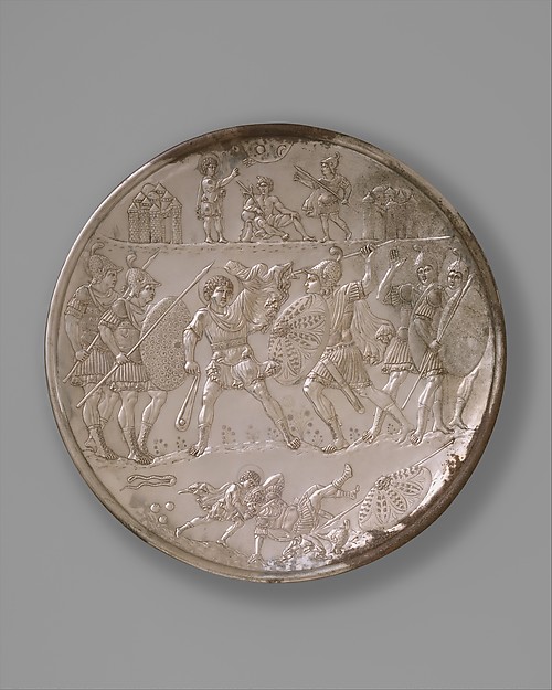 Plate with the Battle of David and Goliath by Anonymous