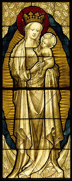 Stained Glass Panel with the Virgin and Child by an unrecorded maker, The Metropolitan Museum of Art