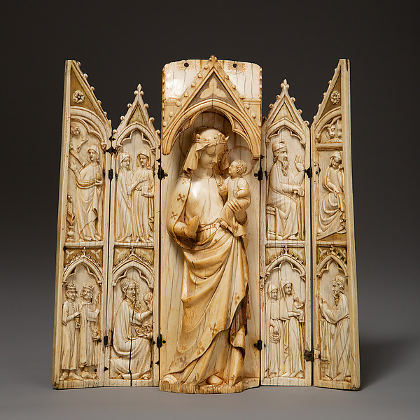 Folding Shrine with the Virgin and Child by Anonymous