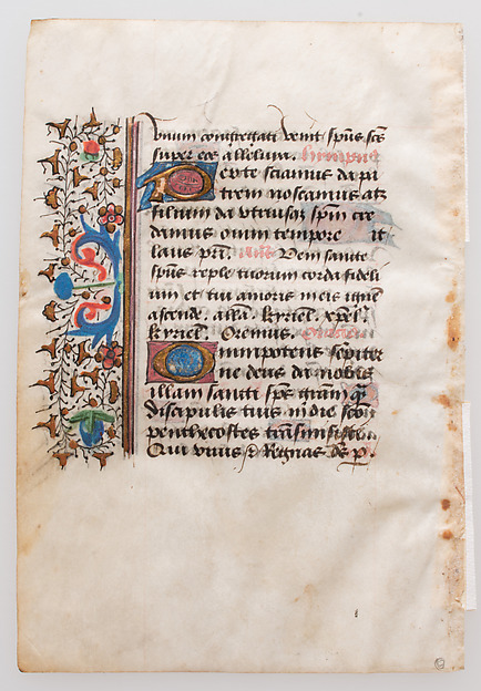 Manuscript Leaf, from a Book of Hours by an unrecorded maker, The Metropolitan Museum of Art