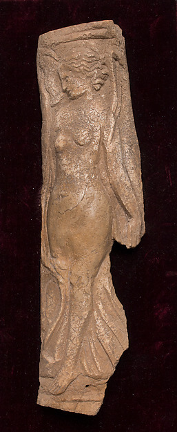 Bone plaque with Female Dancer, 4th–6th century