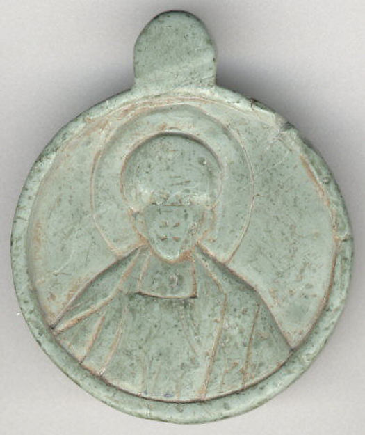 Medallion with the Head of a Saint by an unrecorded maker, The Metropolitan Museum of Art