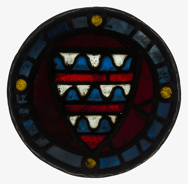 Roundel with the Arms of Coucy by an unrecorded maker, The Metropolitan Museum of Art