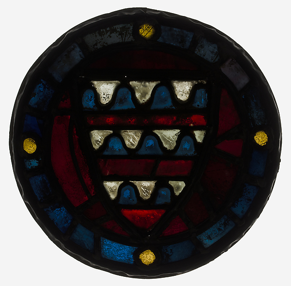 Roundel with the Arms of Coucy by an unrecorded maker, The Metropolitan Museum of Art