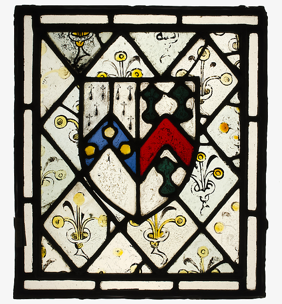 Panel with Heraldic Shield of Johnson by an unrecorded maker, The Metropolitan Museum of Art