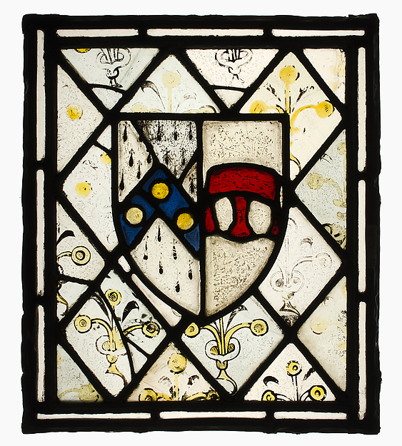 Panel with Heraldic Shield of Johnson by an unrecorded maker, The Metropolitan Museum of Art