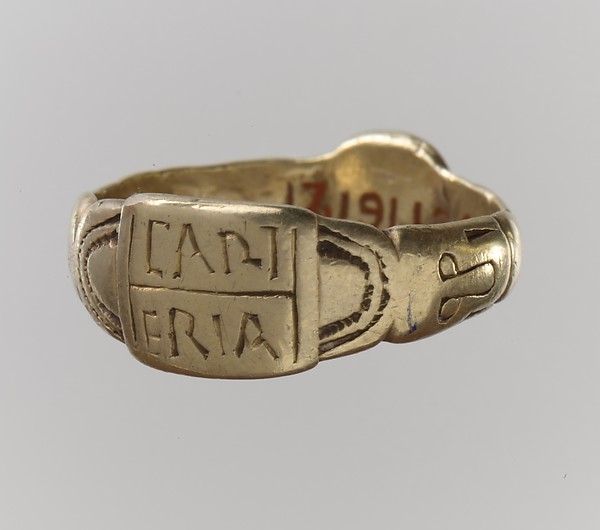 Finger Ring with Inscription by an unrecorded maker, The Metropolitan Museum of Art