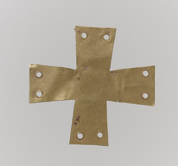 Gold Appliqué in the Form of a Cross by an unrecorded maker, The Metropolitan Museum of Art