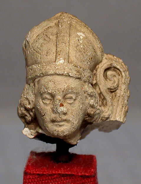Head of a Bishop with Crozier by an unrecorded maker, The Metropolitan Museum of Art