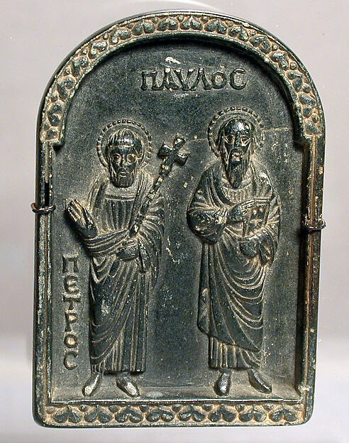 Plaque with Saints Peter and Paul by an unrecorded maker, The Metropolitan Museum of Art