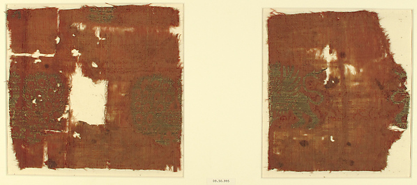 Textile with Lions and Peacocks by an unrecorded maker, The Metropolitan Museum of Art