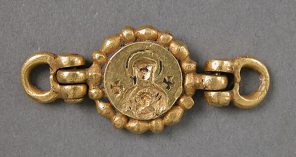 Clasp with Intaglio Medallion of the Virgin and Child by Anonymous