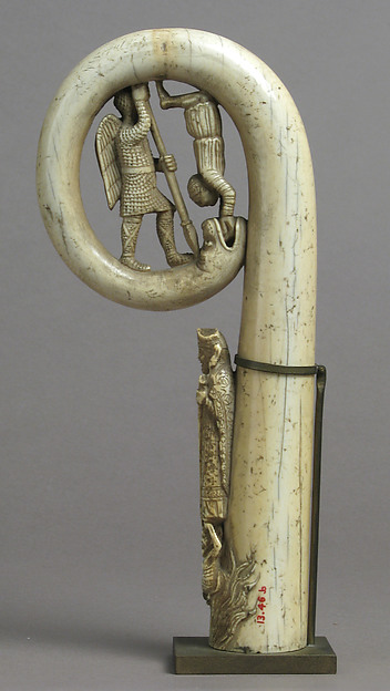 Crozier Head with Saint Michael and Serpent by an unrecorded maker, The Metropolitan Museum of Art