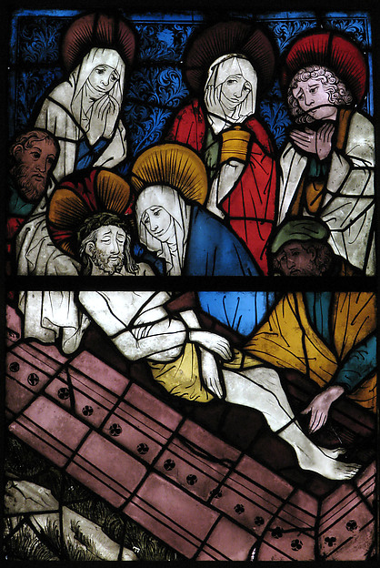 Stained Glass Panel with the Entombment, 15th century